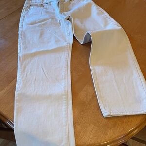 J. Crew Women's Cream Straight Jeans